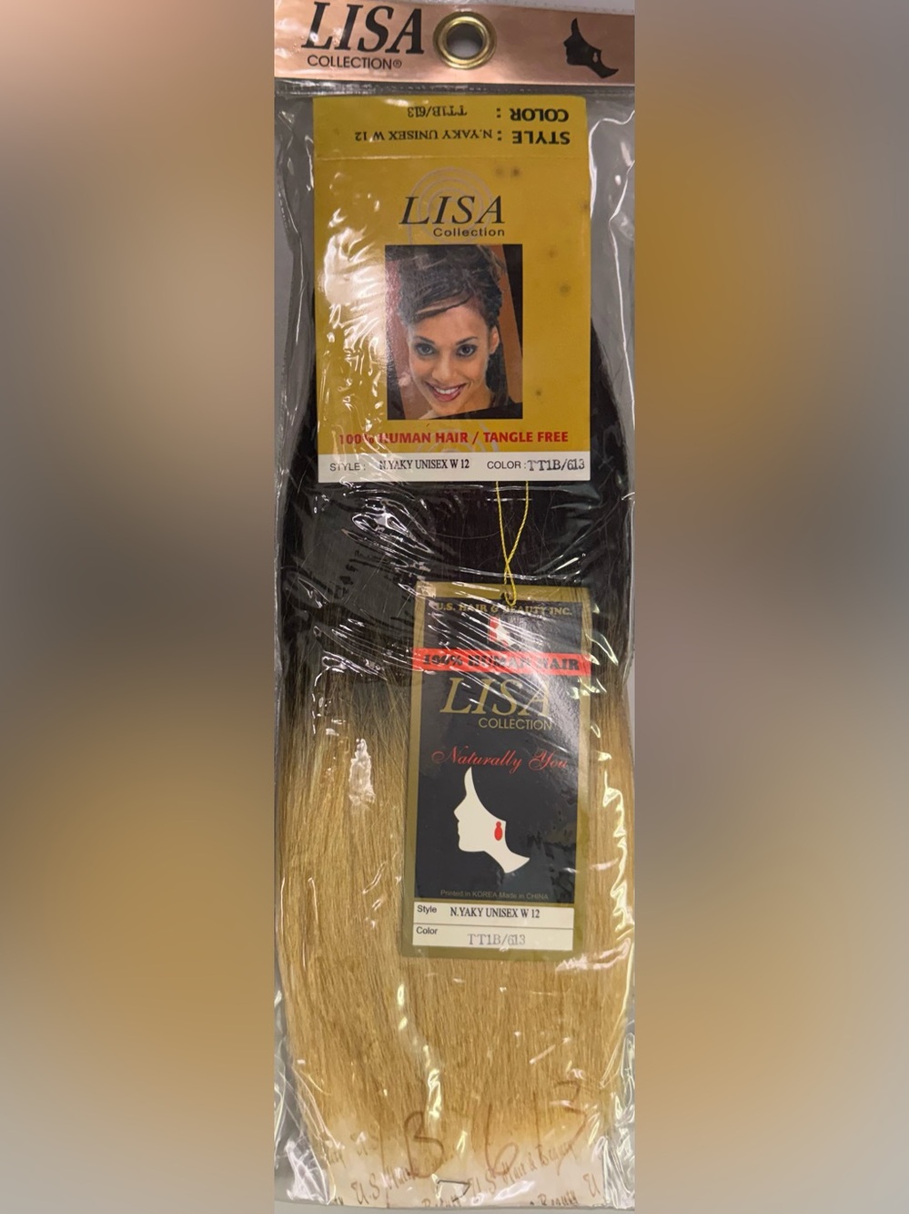 Lisa collection. 100% human hair. New yaky.